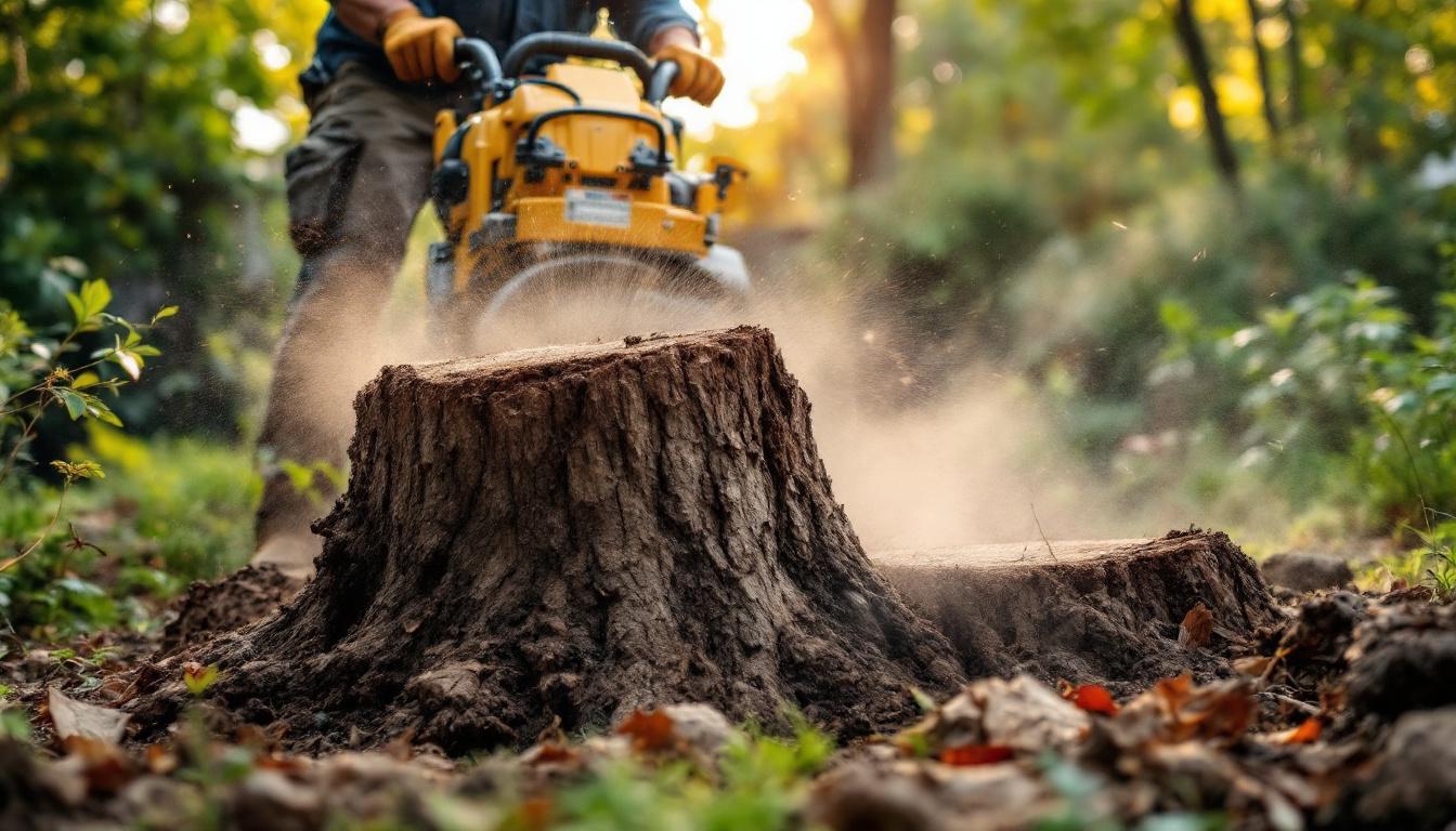 Home tree stump removal